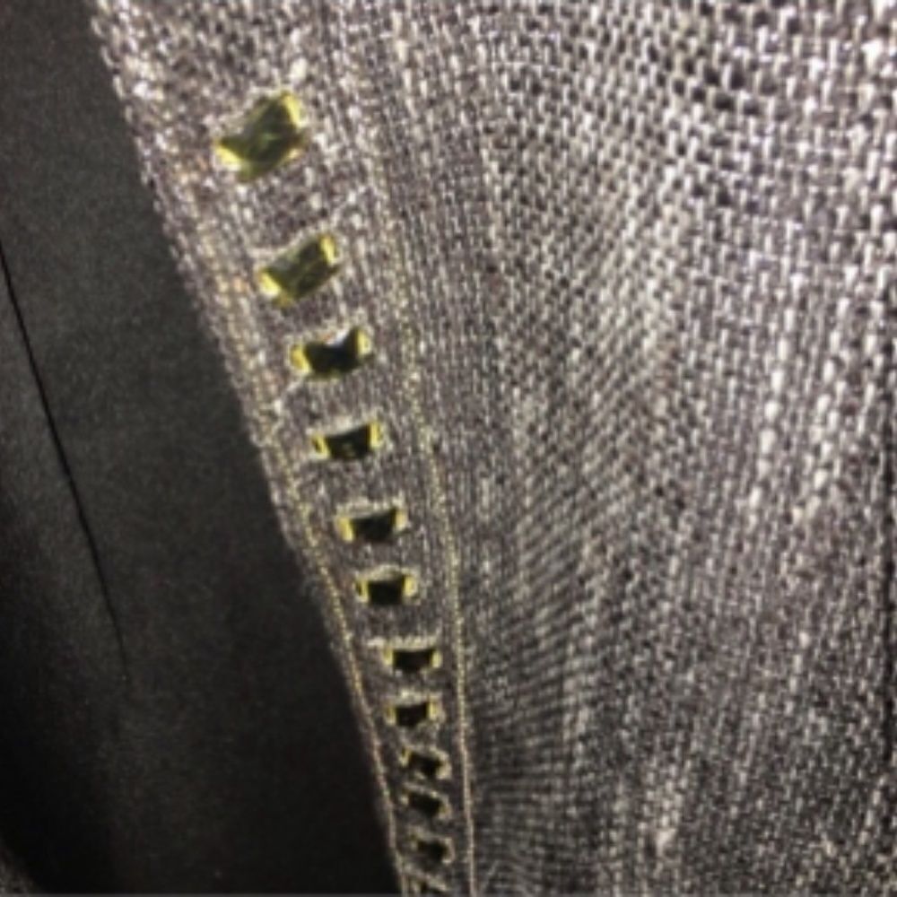 Chico's Grey Rhinestone Jacket - Picture 4 of 7